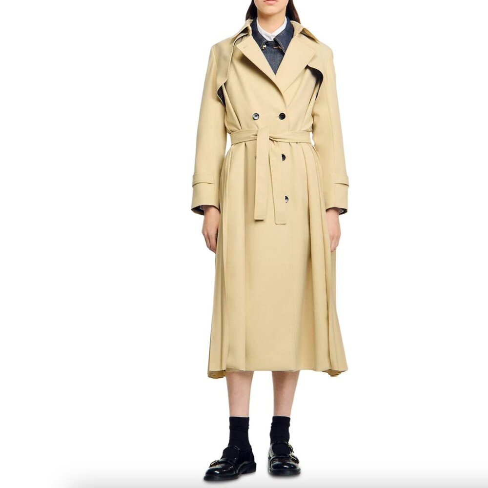 Simon Belted Double Breasted Trench
